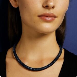 Swarovski Stardust Necklace Blue, includes Box